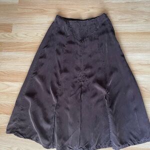 Coldwater Creek Chocolate Brown A-Line Skirt